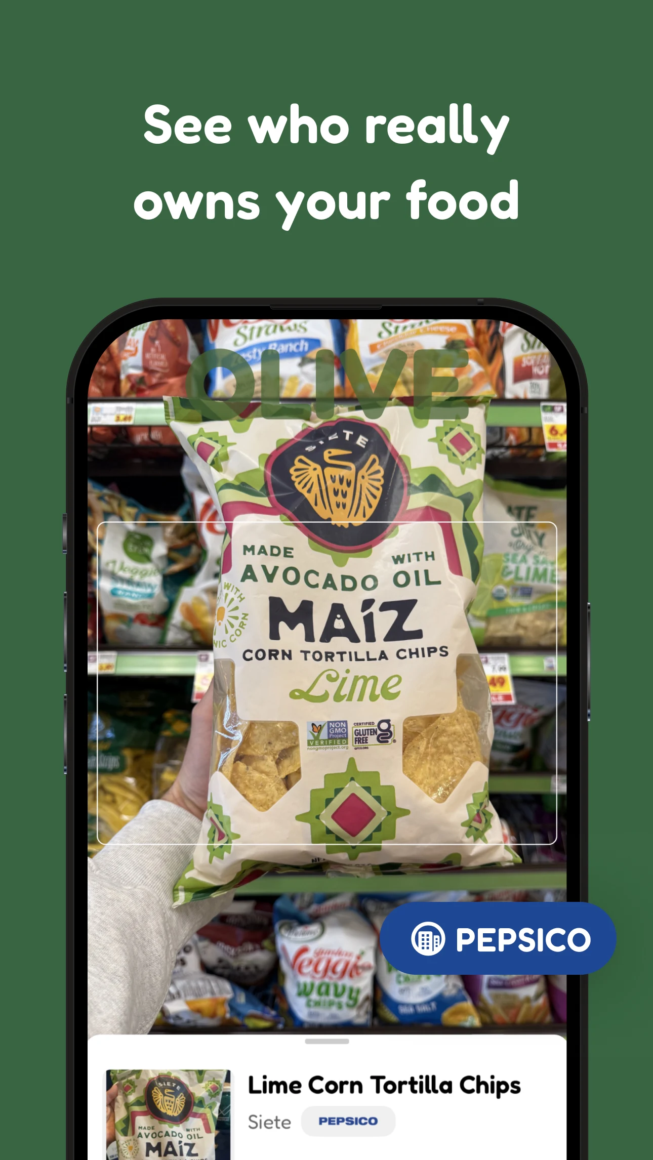 Olive - Holistic Food Scanner screenshot