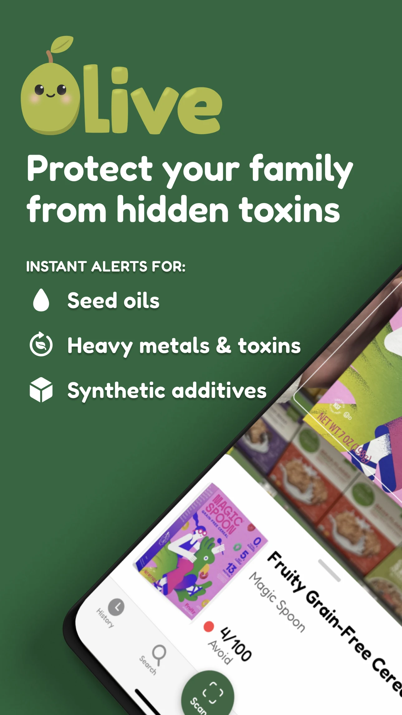 Olive - Holistic Food Scanner screenshot
